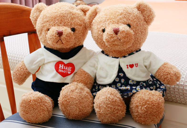 Teddy Bear Doll Plush Toys Children's Pillow Ragdoll Night Market Ferrule Gift Present Floor Push Stall