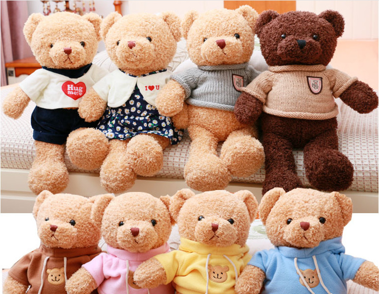 Teddy Bear Doll Plush Toys Children's Pillow Ragdoll Night Market Ferrule Gift Present Floor Push Stall
