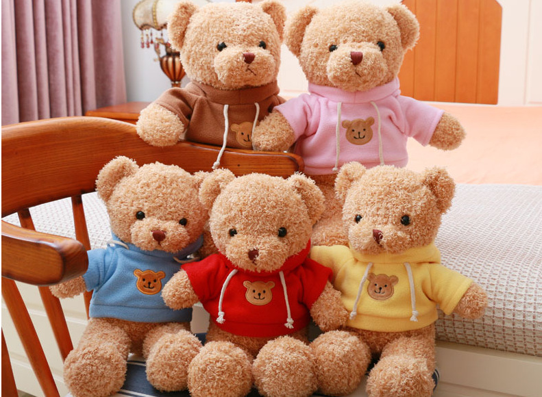 Teddy Bear Doll Plush Toys Children's Pillow Ragdoll Night Market Ferrule Gift Present Floor Push Stall