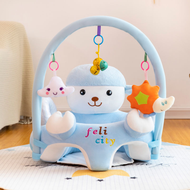 Cartoon Baby Learning Seat Infant Safety Small Chair Portable Children&#039;s Sofa Plush Toys Wholesale