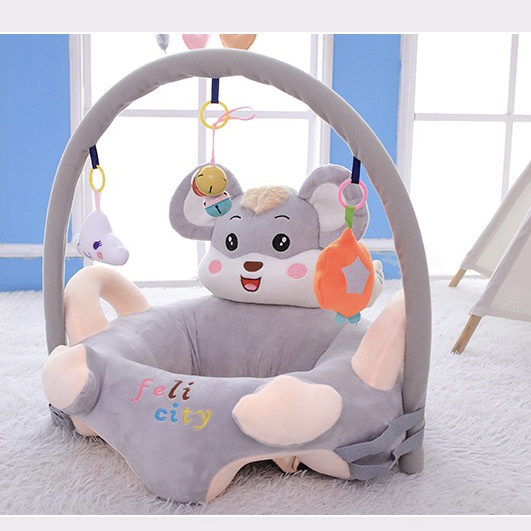 Cartoon Baby Learning Seat Infant Safety Small Chair Portable Children&#039;s Sofa Plush Toys Wholesale