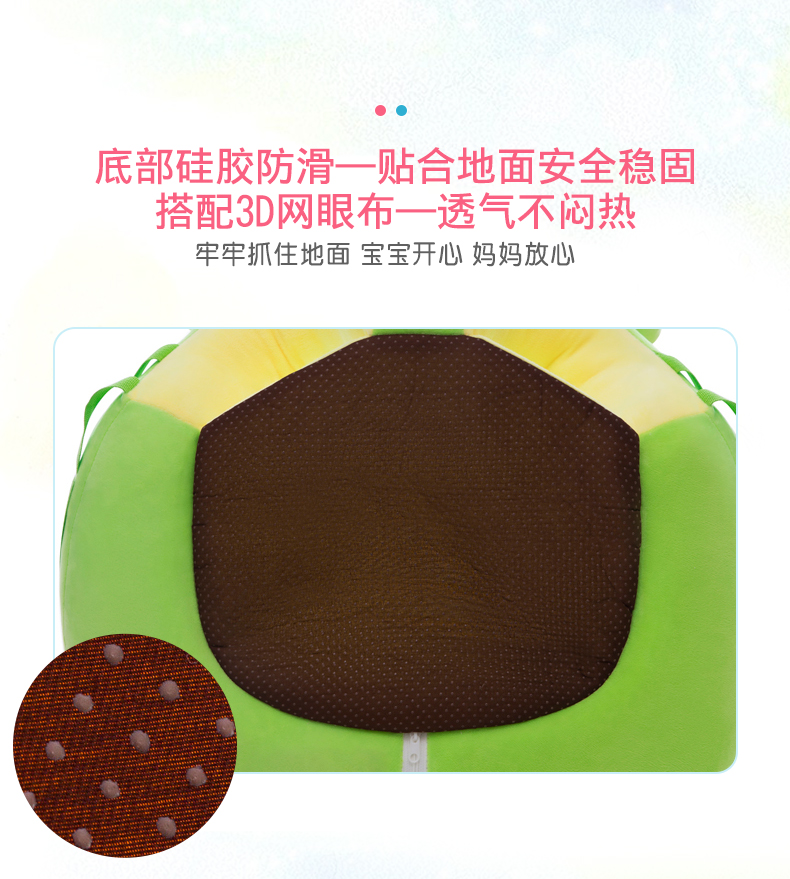 Cartoon Baby Learning Seat Infant Safety Small Chair Portable Children's Sofa Plush Toys Wholesale