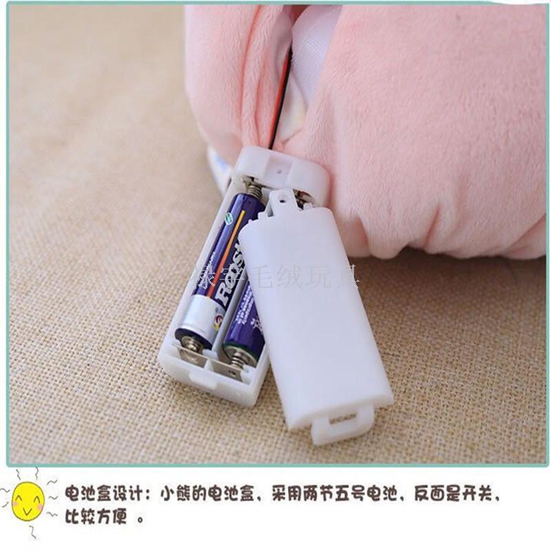 Baby 0-1 years old glow cloth to appease dolls electric plush toys music to accompany sleep dolls bear bear raccoons
