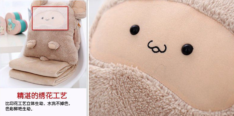 Kaka mouse three air conditioning blanket warm hand cushion pillow by plush toys Kaka mouse three air conditioning blanket warm hand cushion pillow by plush toys