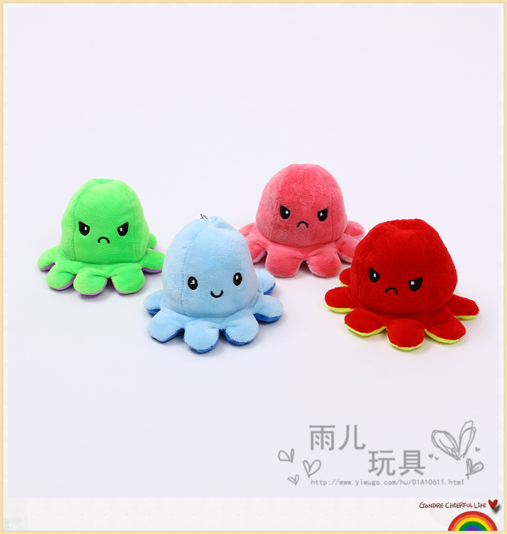 Keychain Pendant Internet Celebrity Turn-over Small Octopus Doll Plush Toys TikTok Same Style Smiley Face Angry Eight-Claw Doll Keychain Pendant Internet Celebrity Turn-over Small Octopus Doll Plush Toys TikTok Same Style Smiley Face Angry Eight-Claw Doll