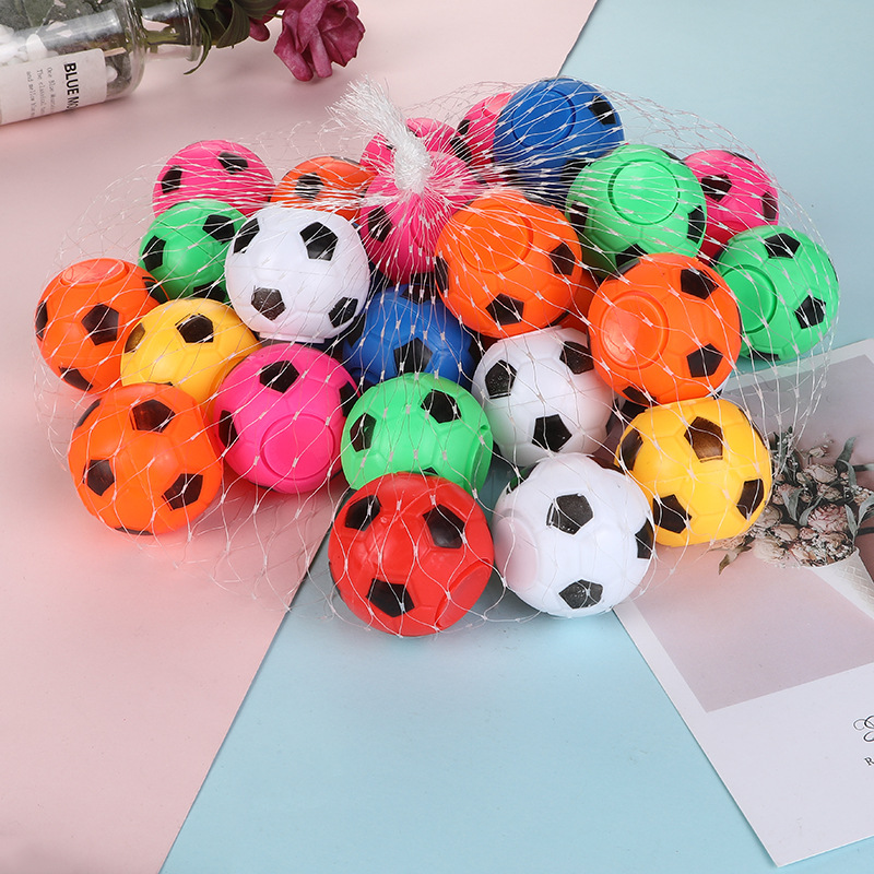 Factory Direct Supply Hot-Selling Vent Decompression Football Fingertip Gyro Children&#039;s Toy Football Shape Finger Rotating Gyro