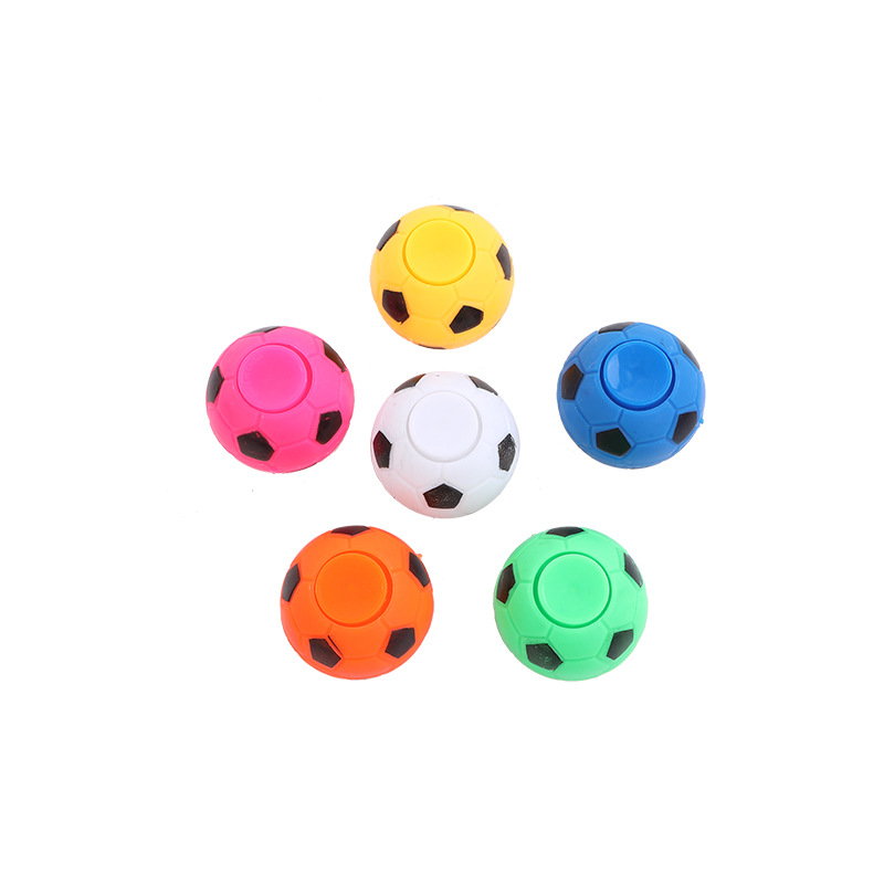 Factory Direct Supply Hot-Selling Vent Decompression Football Fingertip Gyro Children&#039;s Toy Football Shape Finger Rotating Gyro