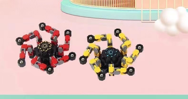 Cross-Border Best-Seller on Douyin Fingertip Gyro Useful Tool for Pressure Reduction Chain Deformation Mechanical Rotary Decompression Hand Spinner