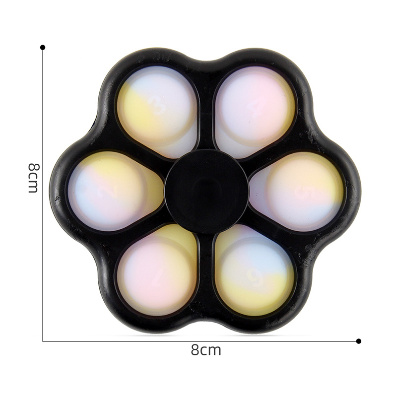 Stem Cross-Border Supply Fingertip Gyro Bubble Music Decompression Gyro Deratization Pioneer Press Hand Castanets Finger