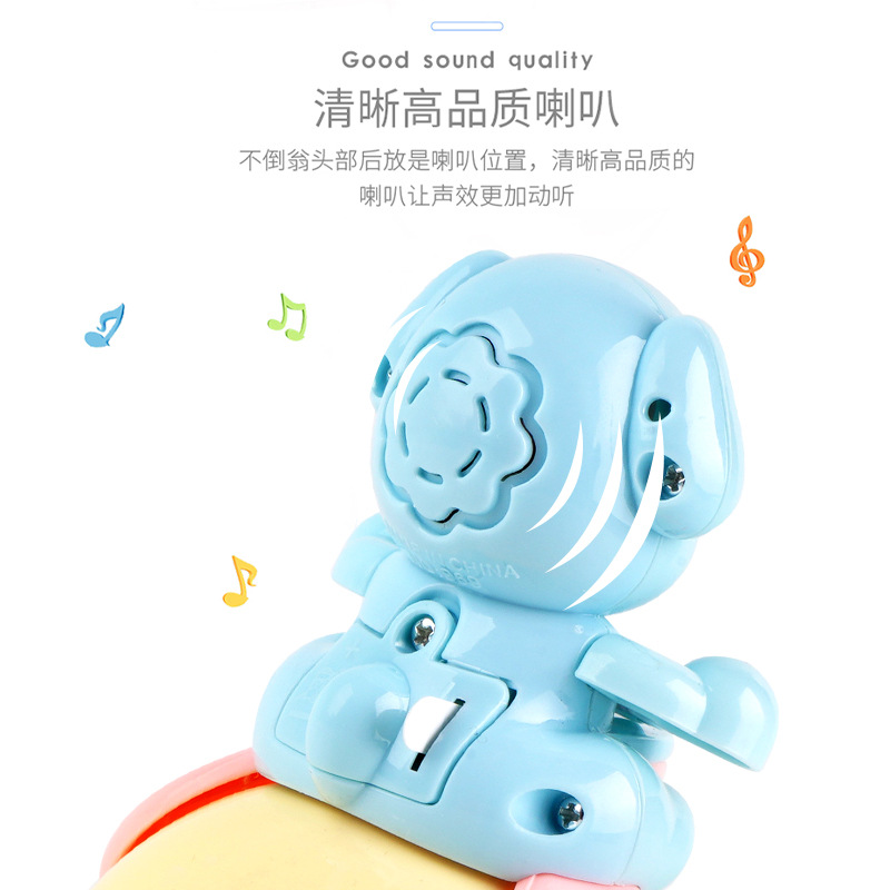 Baby Toys Luminous Music Touch Sensor Puppy Drum Tumbler Baby Toys Dog Tumbler Wholesale
