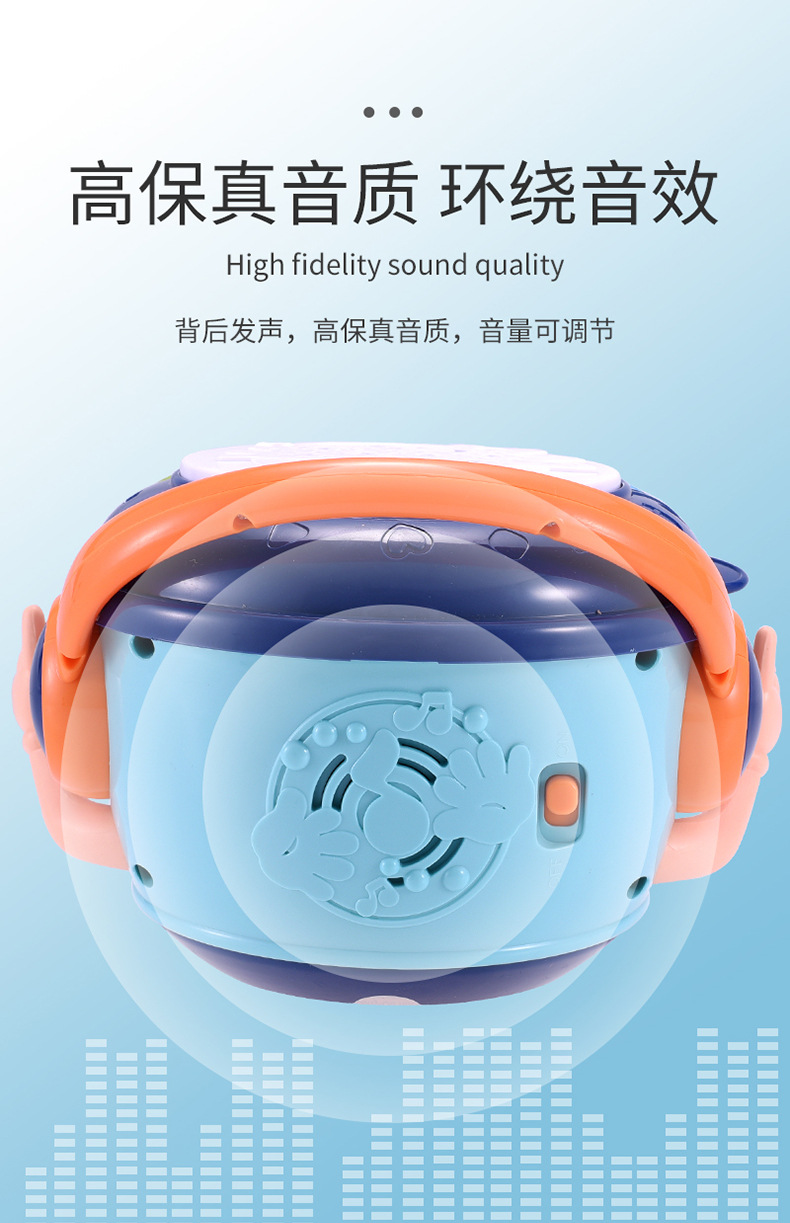 Baby toys wholesale 0-3 years old music early education story multi - function hand drum tumblehead Baby toys Baby toys wholesale 0-3 years old music early education story multi - function hand drum tumblehead Baby toys