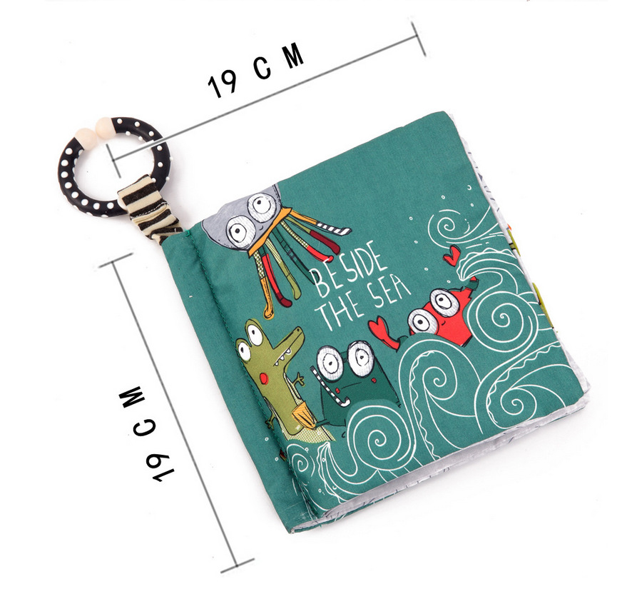 New Babies&#039; Cloth Book Baby Cloth Book Baby Toys Cartoon Animal Baby Toys Early Education Cloth Book Toys