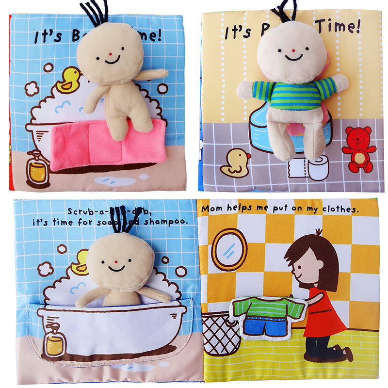 2021 Children's Early Education Baby Toys Cloth Book Enlightenment Baby Toys Bath Toys Children's Book