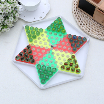 Educational toys children&#039;s educational glass checkers new seven in one marbles checkers