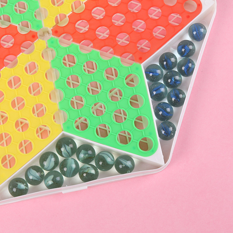 Jump Checkers Children Parent-Child Large Adult Plastic 80 S Checkers Glass Ball Hoodle Marbles Checkers