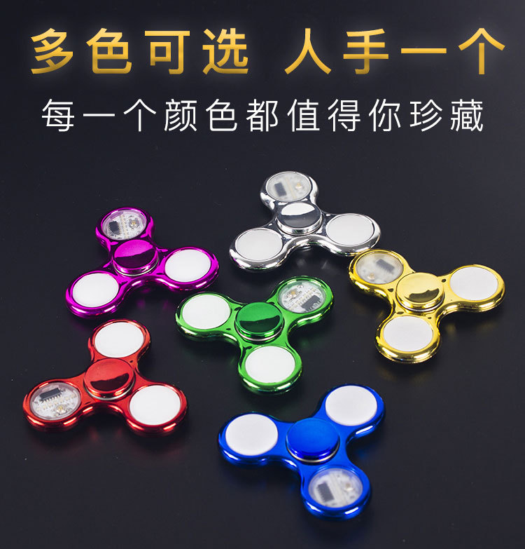 Led Fidget Spinner Hand Spinner Electroplating Light-Emitting Gyro Fidget Spinner Rotatable Novelty Toys Led Fidget Spinner Hand Spinner Electroplating Light-Emitting Gyro Fidget Spinner Rotatable Novelty Toys