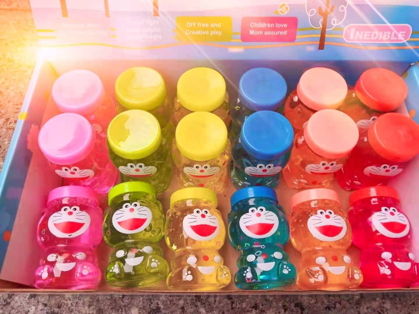 Novelty Toys Stall Children&#039;s Toys Leisure Toys Colored Clay Crystal Mud Plasticene Slim Foaming Glue Reduction