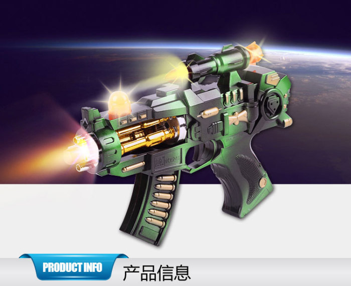 Children's assault rifle sound light music boy baby electric toy gun fire sale.