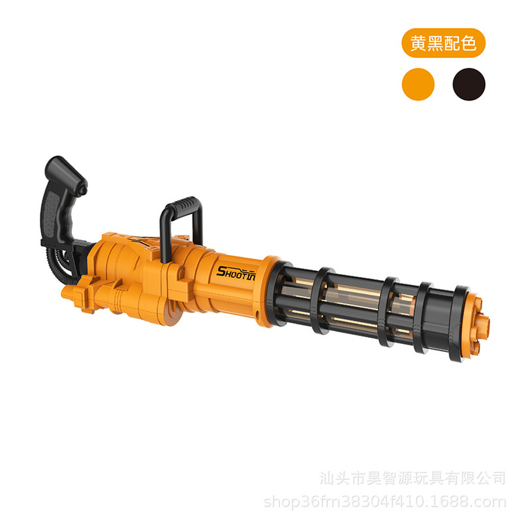 Cross-Border Gatling Soft Bullet Gun Dual-Mode Children's Toy Gun Air-Powered Gun Toy