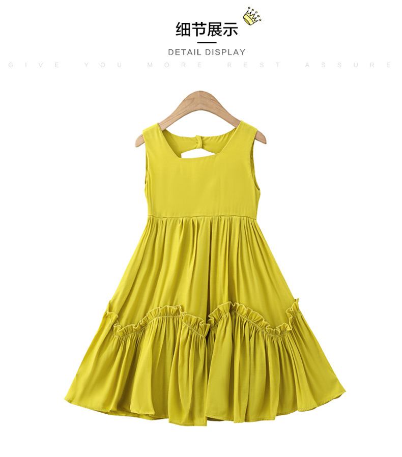 2021 Summer New Girl Princess Dress Medium and Big Children Doll Collar Chiffon Dress Internet Celebrity Summer Dress