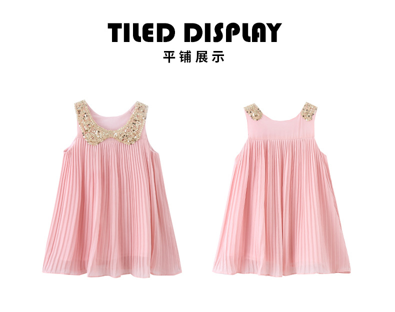 2021 Summer New Girl Princess Dress Medium and Big Children Doll Collar Chiffon Dress Internet Celebrity Summer Dress