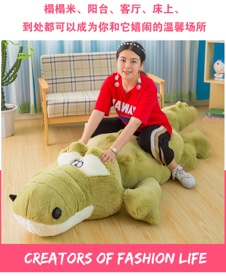 Crocodile Plush Toy Cartoon Cushion Creative Doll Girl Valentine's Day Gift Internet Hot Gift Customization