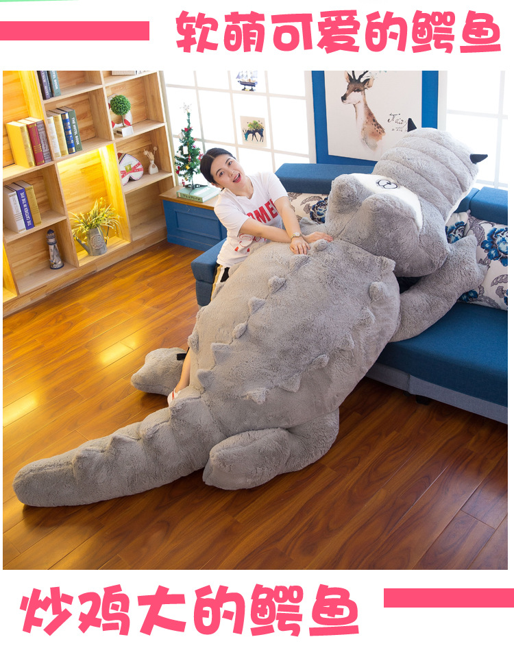 Crocodile Plush Toy Cartoon Cushion Creative Doll Girl Valentine's Day Gift Internet Hot Gift Customization
