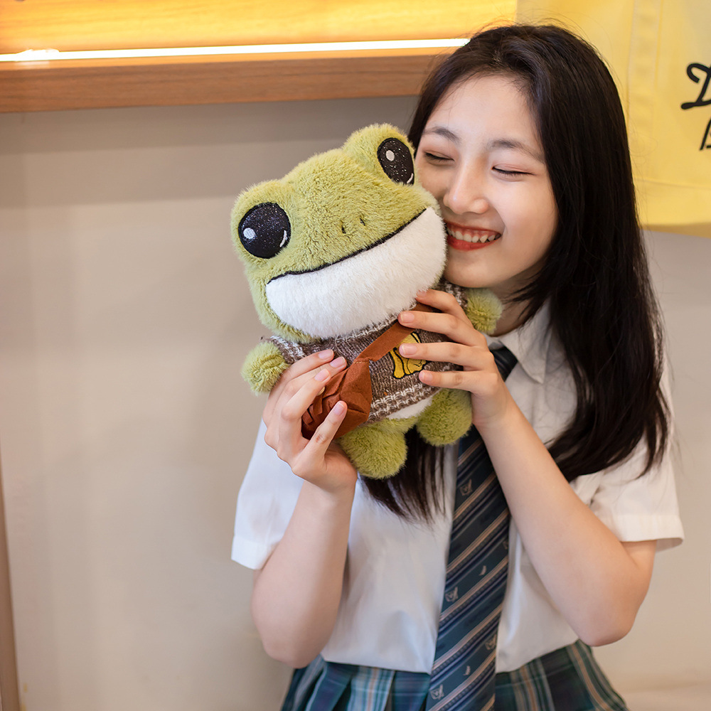 New Factory Wholesale Sweater Series Plush Toy Doll Frog Doll Exquisite Gift Box Gift New Factory Wholesale Sweater Series Plush Toy Doll Frog Doll Exquisite Gift Box Gift