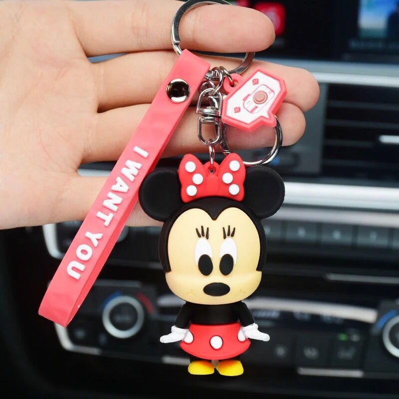 Cartoon Stitch Epoxy Doll Keychain Female Cute Ins Internet Celebrity Pendant Package Pendant Birthday Gift for Girls