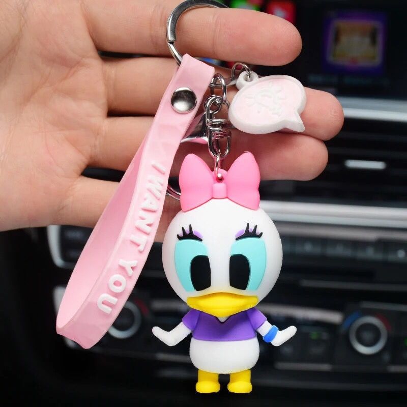 Cartoon Stitch Epoxy Doll Keychain Female Cute Ins Internet Celebrity Pendant Package Pendant Birthday Gift for Girls