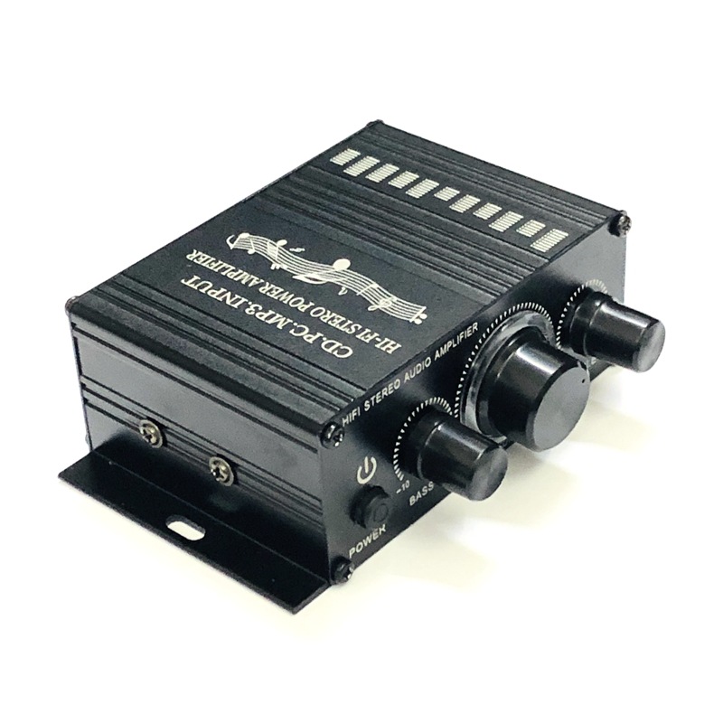 12V Car Motorcycle Computer MP3 Mini Small Power Amplifier Vehicle-Mounted Home Use Engineering Voice Amplifier Neutral