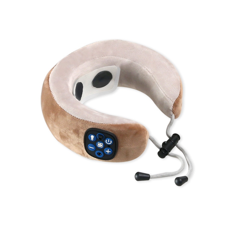 Neck Massager U-Shaped Massage Pillow Shoulder Rechargeable Massager Car Neck Massager Vibration Hot Compress Afternoon Nap Pillow