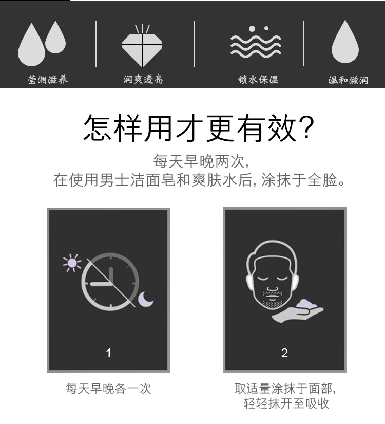 Wholesale Hyaluronic Acid Men's Facial Care Suit Oil Control Moisturizer Skin Care Set Lotion Facial Cleanser Cream Wholesale Hyaluronic Acid Men's Facial Care Suit Oil Control Moisturizer Skin Care Set Lotion Facial Cleanser Cream