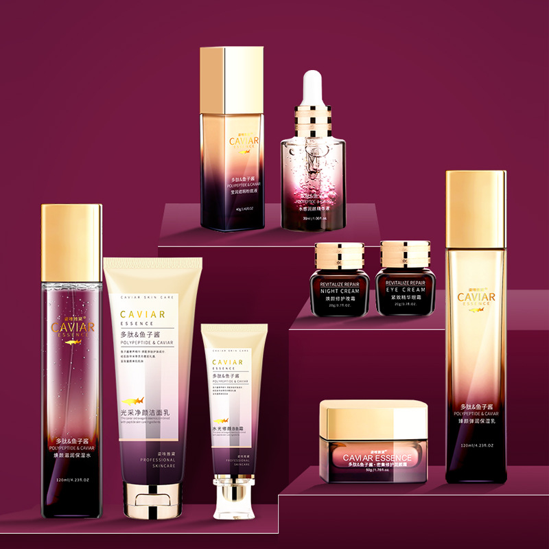 Wholesale Caviar Polypeptide Facial Skin Care Cosmetics Moisturizing Hydrating Facial Repair BB Cream Lotion Essence Cream