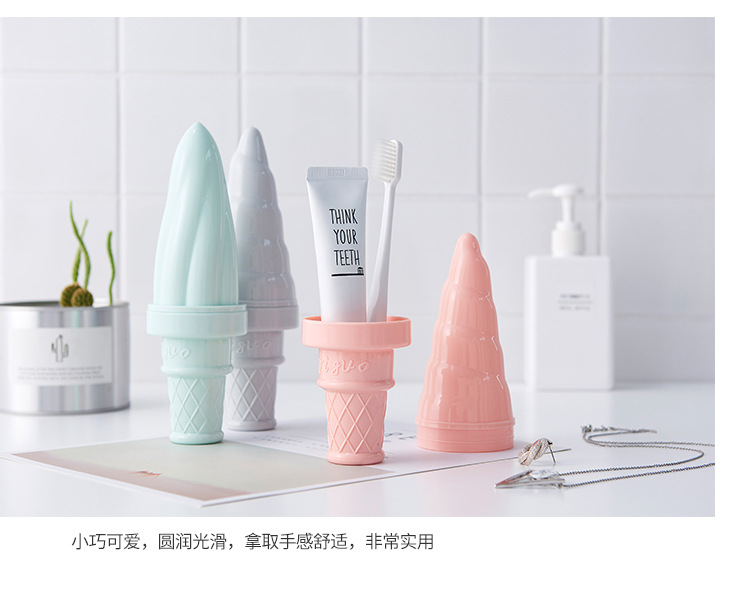 0406 Plastic Toothbrush Case Tooth-Cleaners Set Children Toothbrush Cup Washing Cup Travel Toothbrush Box Portable Brushing Rack