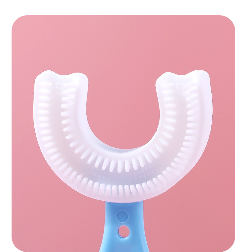 Children's U-Shaped Silicone Baby Toothbrush Lazy in the Mouth Brushing Device Oral Cleaning Children's Toothbrush