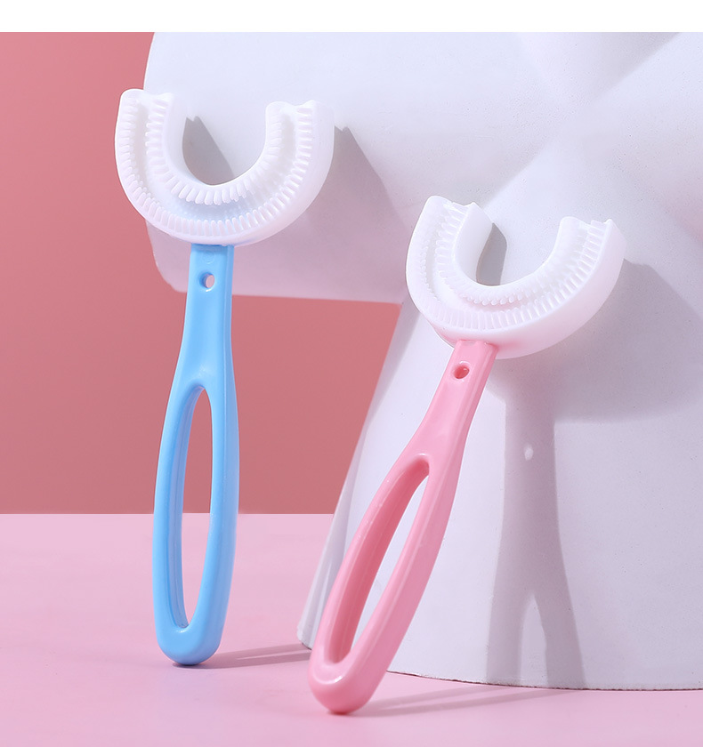 Children's U-Shaped Silicone Baby Toothbrush Lazy in the Mouth Brushing Device Oral Cleaning Children's Toothbrush