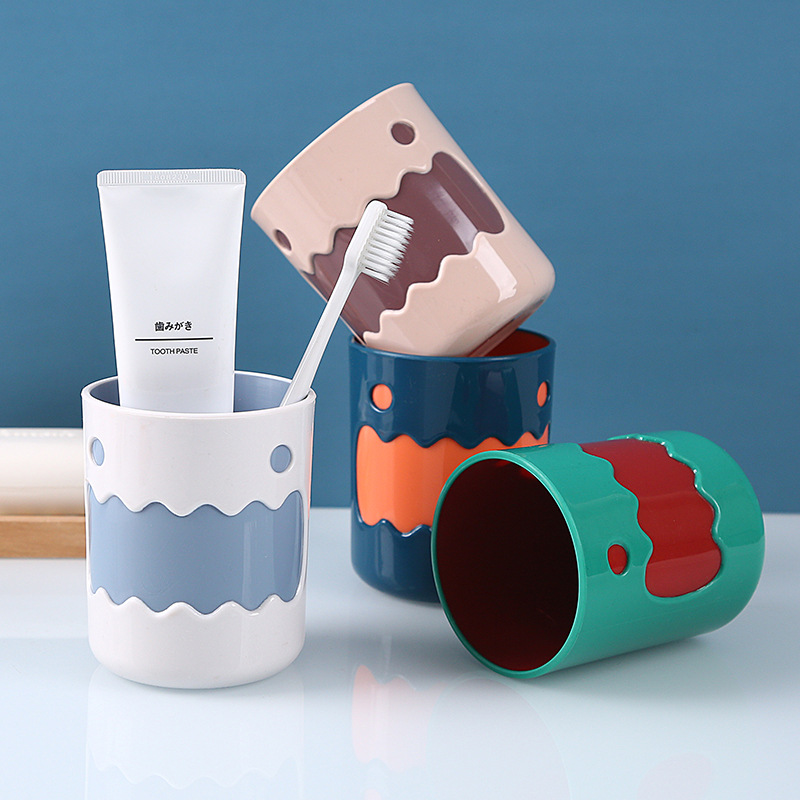 3148 Cute Cartoon Little Monster Gargle Cup Toothbrush Cup Tooth Brushing Cup Cup Home Children Cartoon Drinking Cup