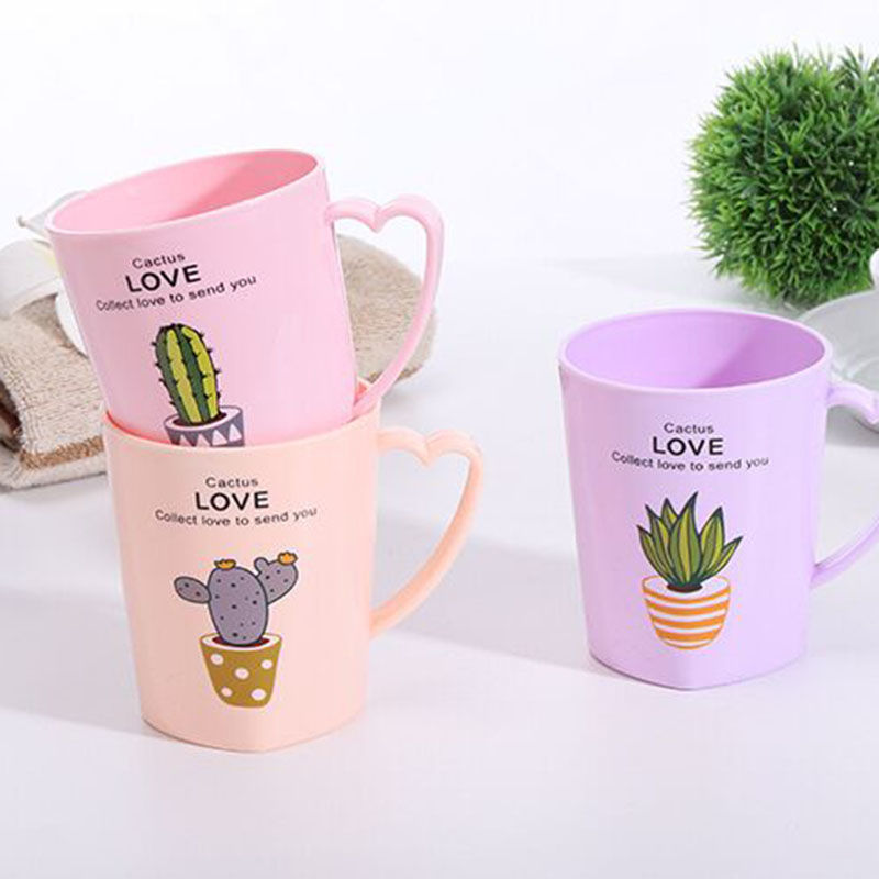 Creative Fashion Couple Washing Cup Household Toothbrush Cup Student Tooth Mug Water Cup Children&#039;s Simplicity Plant Thickened Tooth Cup