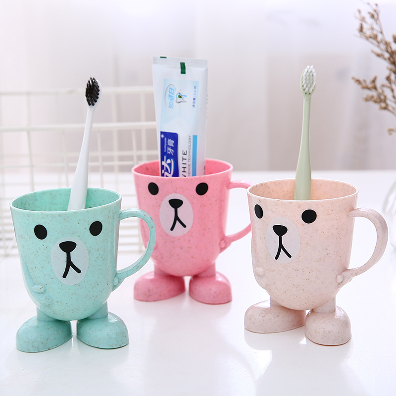 Toothbrush Cup for Children Cartoon Gargle Cup Cute Baby Cup Cup Creative Drop-Resistant Little Boy Girl Toothbrush Cup