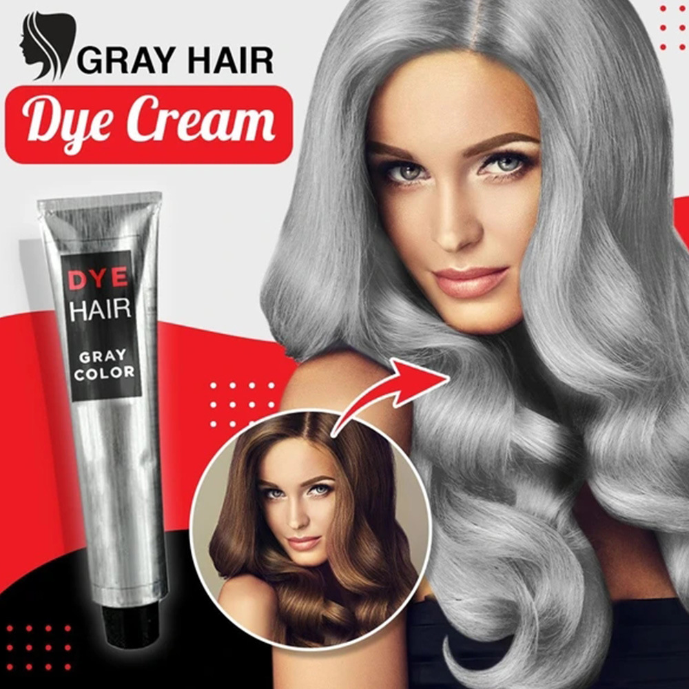 Hair Dye Plant Pure Home Hair Hair Dye Granny Grey Hair Color Cream Natural 2020 Popular Color