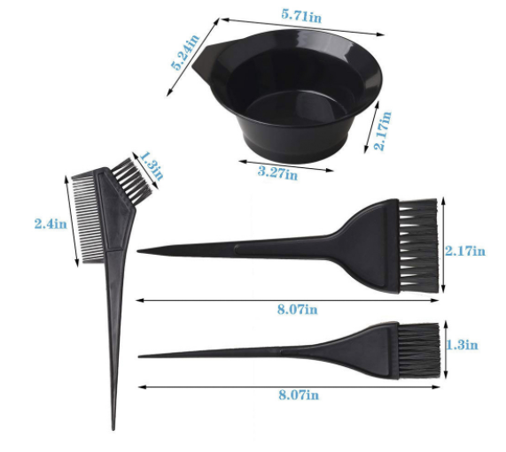 Hot Sale Hair Dye 4-Piece Set for Foreign Trade