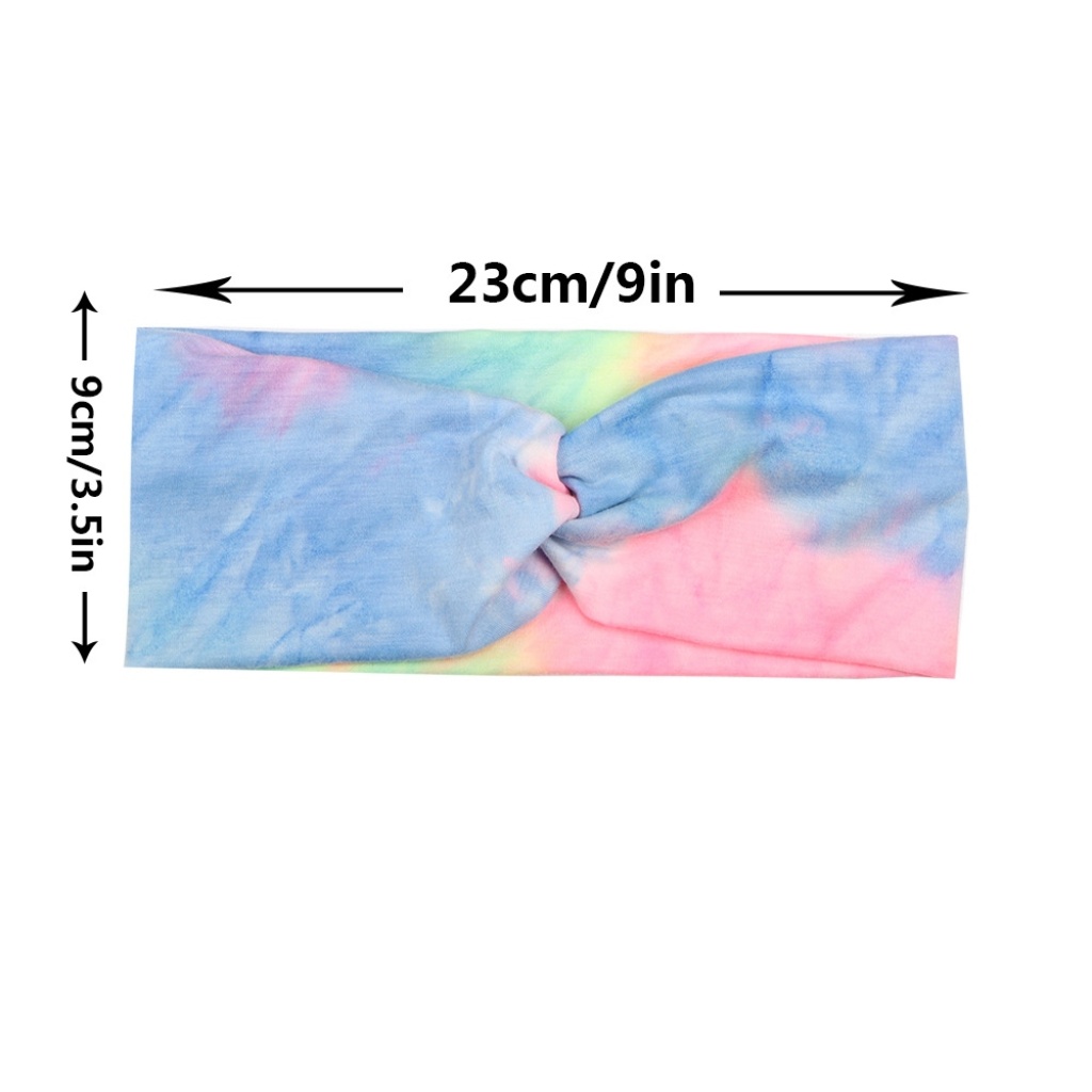 Europe and America Cross Border New Fashion Tie-Dye Fabric Cross Hair Band Hair Accessories Women's Yoga Running Exercise Hair Band Customized Europe and America Cross Border New Fashion Tie-Dye Fabric Cross Hair Band Hair Accessories Women's Yoga Running Exercise Hair Band Customized