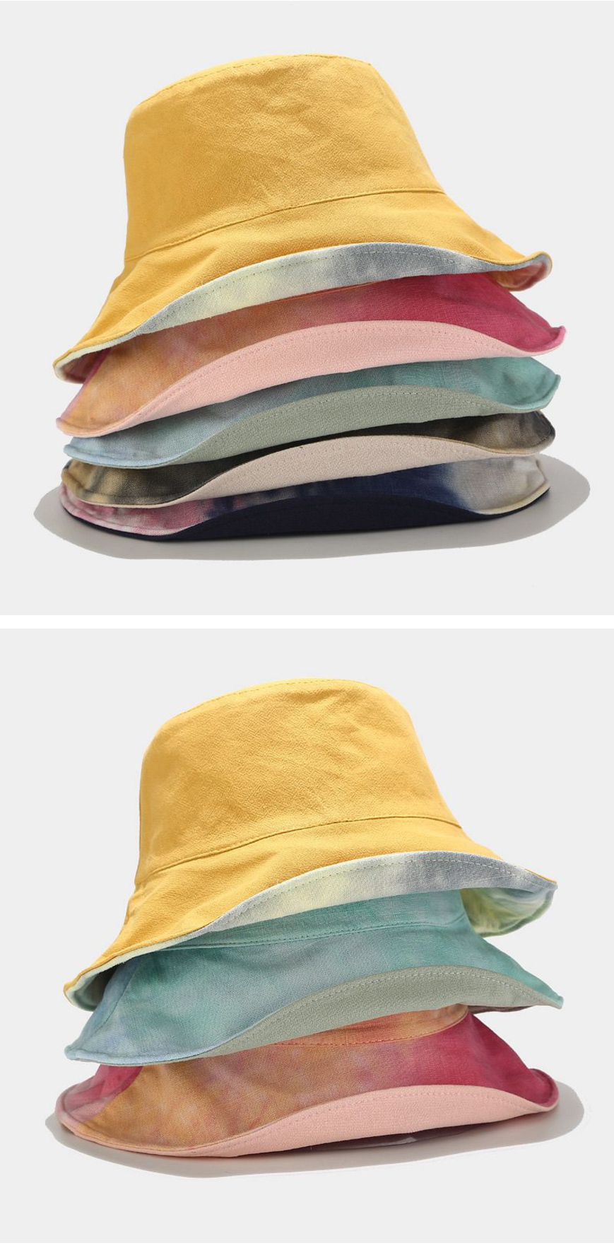 2021 New And Latest Design Tie-dye Bucket Hat Double-sided W 2021 New And Latest Design Tie-dye Bucket Hat Double-sided W