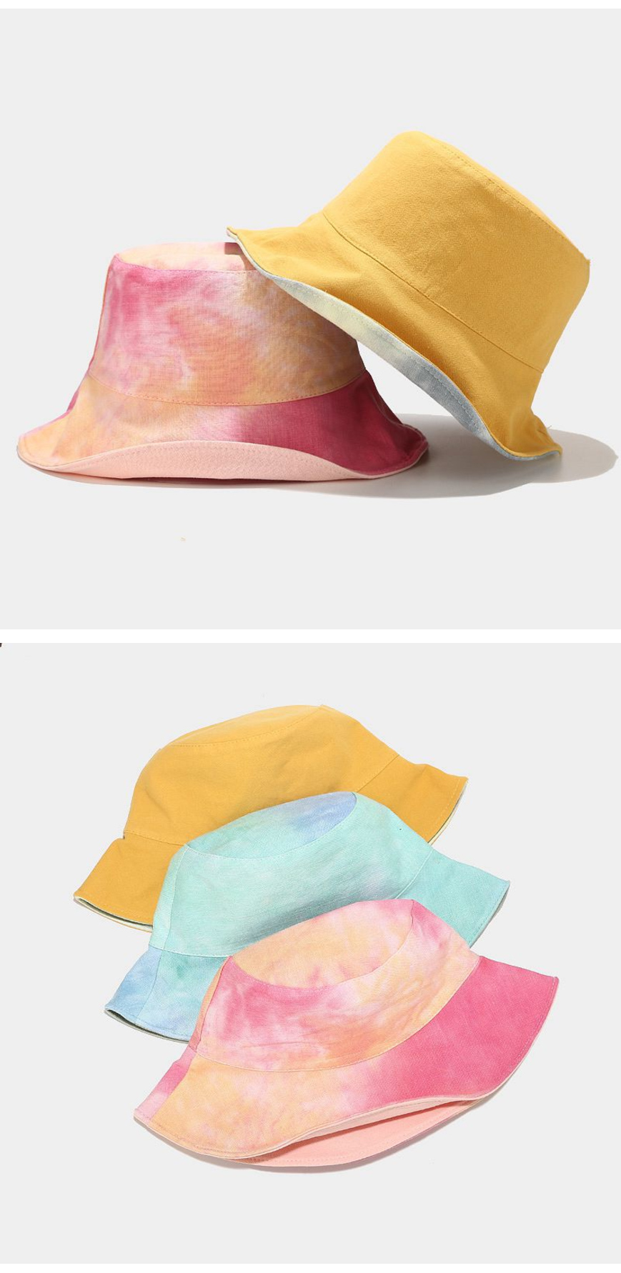 2021 New And Latest Design Tie-dye Bucket Hat Double-sided W 2021 New And Latest Design Tie-dye Bucket Hat Double-sided W