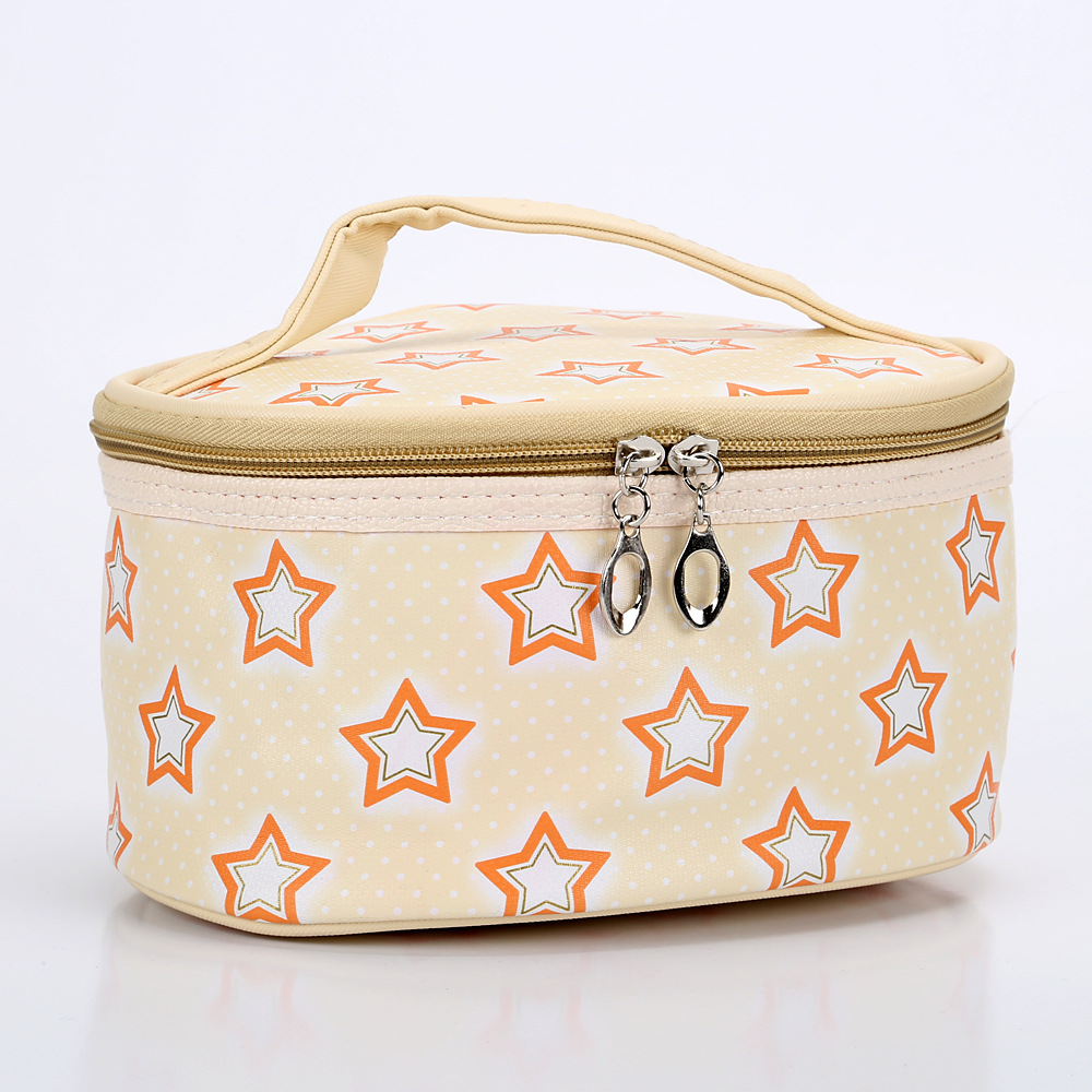Classic plaid drum cosmetic bag, bag, gift, cosmetic bag manufacturer direct sale.