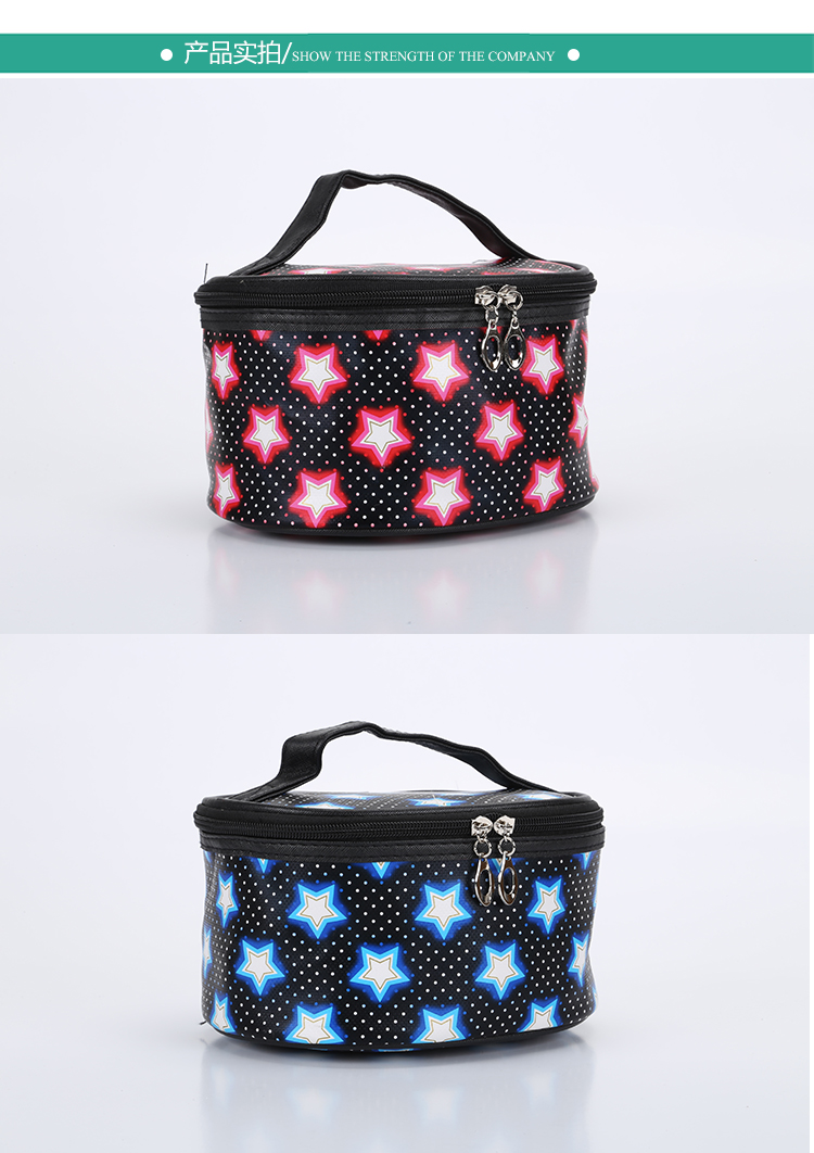 Classic plaid drum cosmetic bag, bag, gift, cosmetic bag manufacturer direct sale.