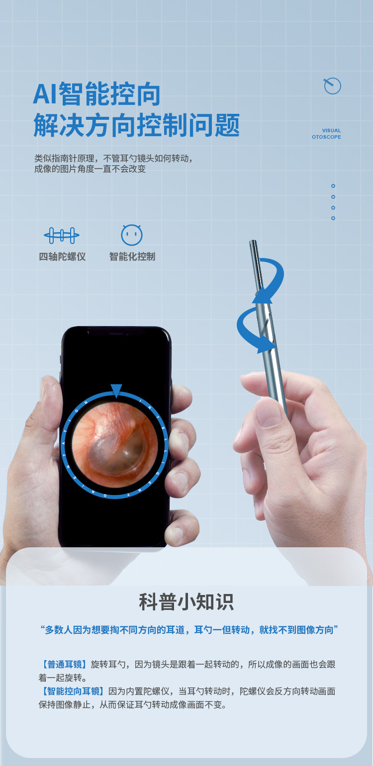 Cross-Border Ear Pick Ear Cleaner Visual Ear Pick WiFi HD Visual Ear Bar Visual Ear Pick Endoscope