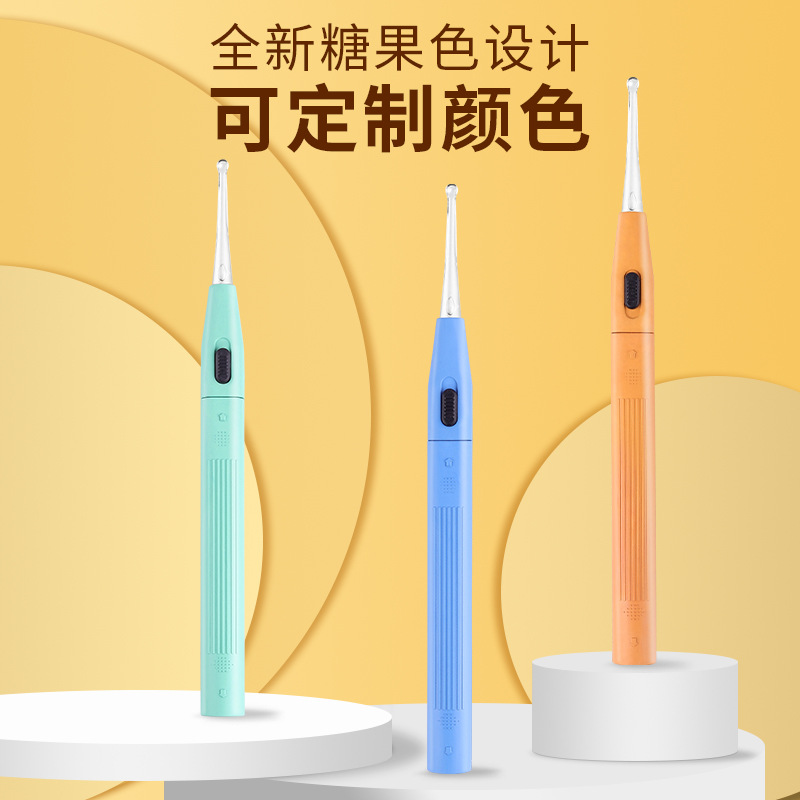 Ear Pick Head Children USB Charging Kit Enlarged with Light Ear Picking Tools Visual Ear Pick Ear Pick Earpick Ear Pick