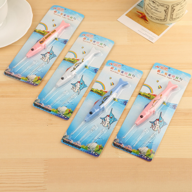 Cartoon Cute Animal Removable Cleaning Digging Ear Pick Luminous Ear Pick Ear Cleaner Ear Cleaner